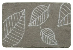 Spirella LEAF béžová / Koupelnová předložka / mikrovlákno / 60 x 90 cm / protiskluzová