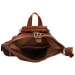 Trendy dámský kabelko-batoh Sinast, hnědá