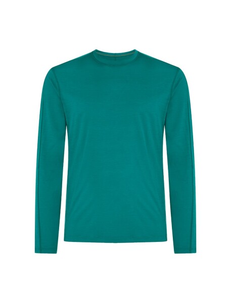 ICEBREAKER Mens Merino 150 Ace LS Tee UPF, Tidal Teal (vzorek) velikost: M