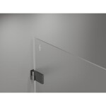 MEXEN/S - Lunar-B L sprchový kout dveře křídlové pravá 100 x 100, transparent, grafit kartáčovaná 832L-100-100-66-00-P