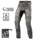 Pánské džíny na moto Trilobite Parado doublelayer Aaa slim fit light grey level 2 - 42 / šedá