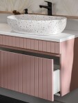 COMAD - Skříňka pod umyvadlo 80cm 1 zásuvka ICONIC ROSE 5907611656242