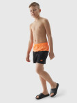 Chlapecké plážové šortky typu boardshorts 4F - oranžové Velikost: 134/140