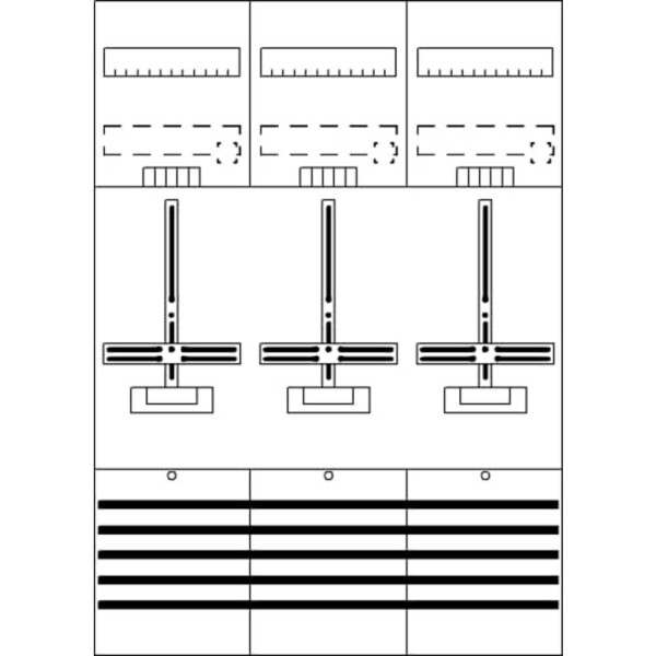 Striebel & John 2CPX054083R9999 DF37B3 pole counter vestavné Počet modulů (šířka) = 36 Obsah 1 ks