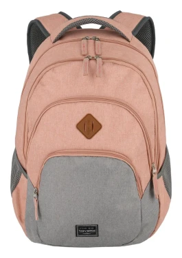 Travelite Basics Backpack Melange Rose/grey 22 L TRAVELITE-96308-17