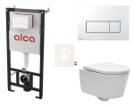 Cenově zvýhodněný závěsný WC set Alca do lehkých stěn / předstěnová montáž + WC SAT Brevis SIKOASW8 SIKOASW8