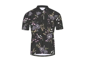 Maloja VilsaM. AOP 1/2 dámský dres krátký rukáv Deep Black vel. L