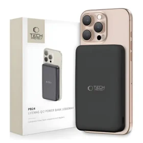 Tech-Protect LifeMag PB24 černá / Powerbanka / MagSafe Qi2 / 10000 mAh / bezdrátové nabíjení