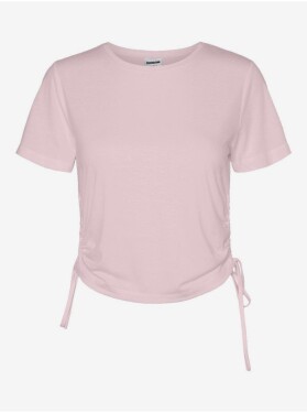 Světle růžové tričko Noisy May Line Dámské