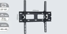 VivoLink Medium Wall Mount w/Tilt černá / nástěnný držák pro monitor / 400x400 mm / 23-55 / až do 50 kg (VLMW2355T)