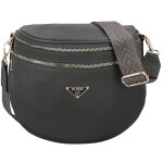 Trendy dámská koženková ledvinko-kabelka Senta, tmavě šedá