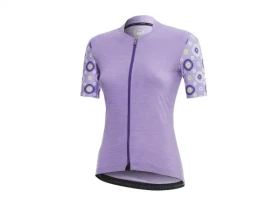 Dotout Check dámský dres krátký rukáv Melange Lilac vel. L