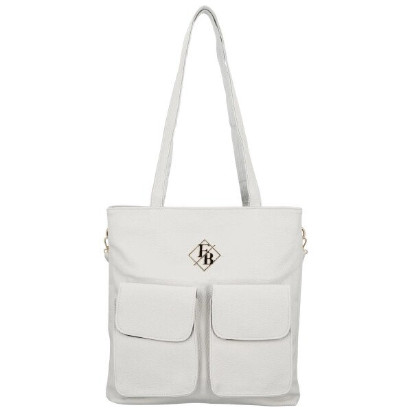 Stylová dámská koženková kabelka na rameno Susanne, šedá