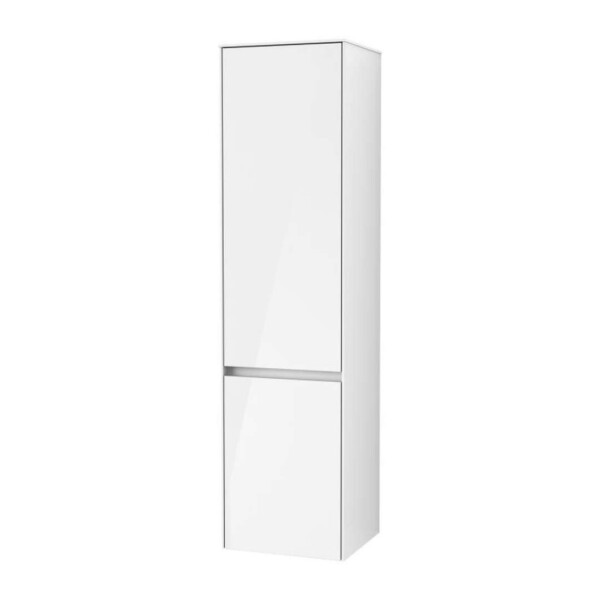 VILLEROY & BOCH - Collaro Skříňka vysoká, 40x154x35 cm, 2 dvířka, panty vlevo, Glossy White C03300DH