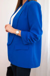 Bunda s klopou elegantní chrpově modrá UNI