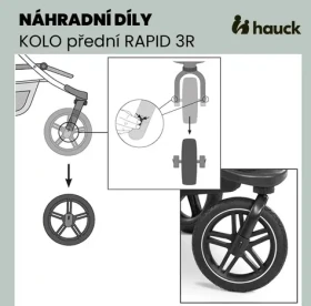 Hauck KOLO přední RAPID 3 BLACK (NDHK148549-7)