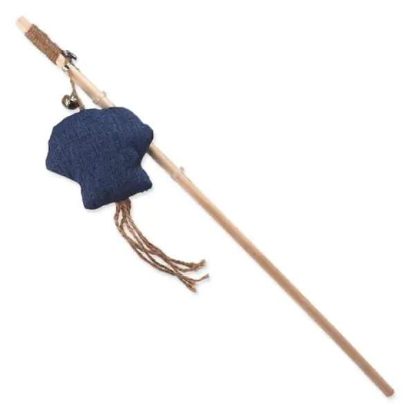 Magic Cat Hračka - Natural Fun šidítko medúza s rolničkou a šantou kočičí modrá 40cm (453-22103)