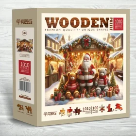 WOODEN CITY Dřevěné puzzle Vánoční trhy