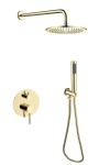 BESCO - Podomítkový sprchový set DECCO/ILLUSION I/VEO Zlatá lesklá BABPDIIJZ