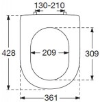 VILLEROY & BOCH - Hommage WC sedátko softclosing, Ceramicplus, bílá 8809S6R1