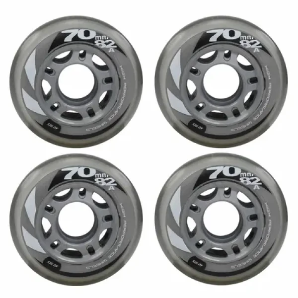 Kolečka pro in-line brusle PU82A 70x24 mm / Náhradní kolečka / 4 ks