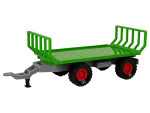 Mamido Traktor se dvěma přívěsy a efekty zelený
