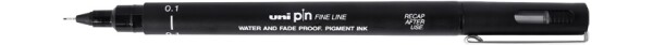 Uni PIN 01 liner 0,1 mm černý