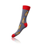 Dárková krabička zábavných crazy ponožek 4 páry CRAZY SOCKS BOX - BELLINDA - modrá 43 - 46