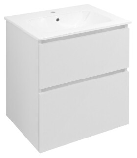 SAPHO - EZARA umyvadlová skříňka 59,2x64x46cm, bílá lesk EZ601-3030