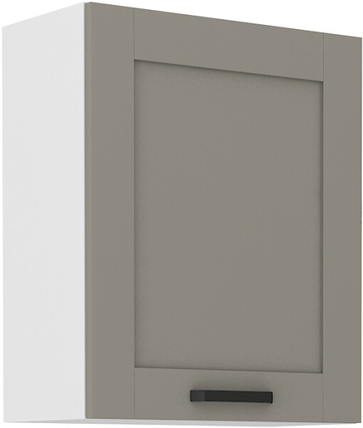 Horní skříňka Luna 60 G-72 1F Barva korpusu: Bílá, Barva dvířek: Clay Grey
