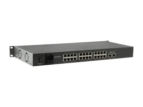 LevelOne FGP-2601 / Switch / unmanaged / 24x FE PoE / 2x GE uplink / 150W PoE / 19" kov (FGP-2601W150)