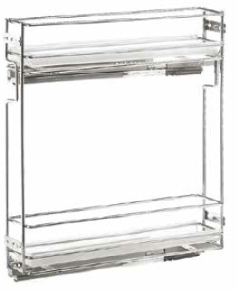 Vibo Výsuvný drátěný koš 150 s plast.miskami :: pravý výsuv (100265)