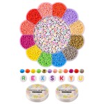 Skleněný rokajl - květinový mix s příslušenstvím - ∅ 3 mm - 1 ks