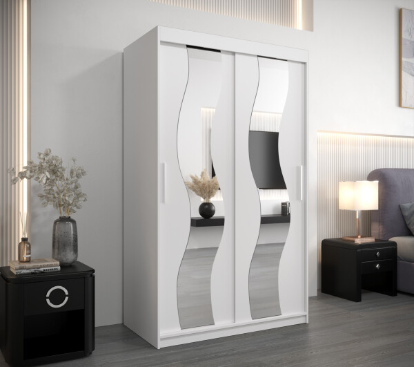 Šatní skříň Abi Se Barva korpusu: Bílá, Rozměry: 120 cm, Dveře: Bílá