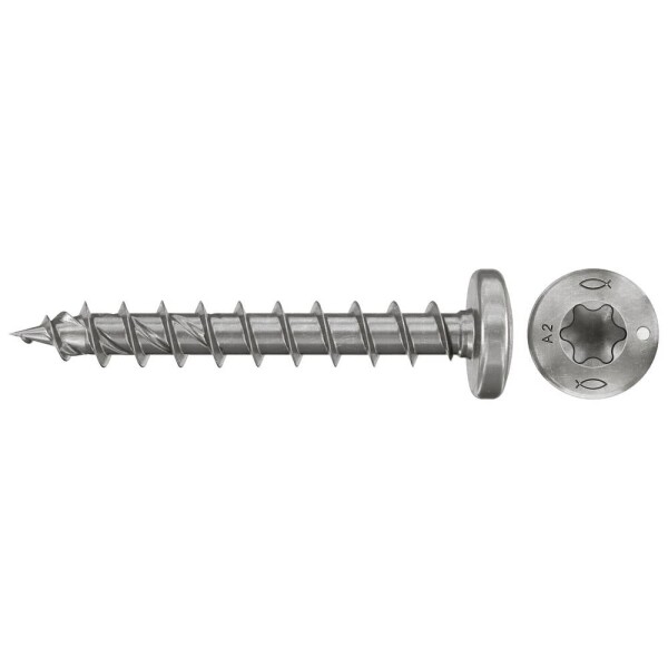 Fischer 574147 šrouby do dřevotřísky 4 mm 30 mm TX Nerezová ocel 200 ks