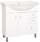 Koupelnová skříňka s umyvadlem Keramia Pro 80x50 cm bílá PRO80DV PRO80DV