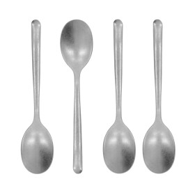 Nicolas Vahé Čajová lžička Antique Silver – set 4 ks, stříbrná barva