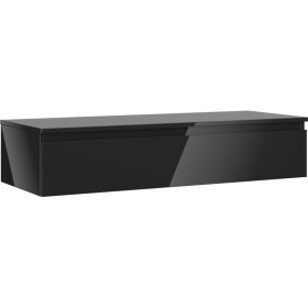 MEXEN/S - Orio koupelnová skříňka pod umyvadlo 120 cm s deskou, 1 šuplík, černá lesk 91A10-12023-1-BFC70