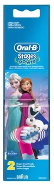 Oral-B Stages Power Frozen (2ks) / náhradní hlavice rotačního kartáčku / pro dětský kartáček / motiv Disney Frozen (154730-BR)