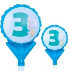 Balónek číslo 3 zvířátko 10 cm x 15 cm Balónek číslo 3 zvířátko 10 cm x 15 cm