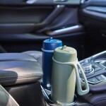 B.box Nerezová termoska na pití s brčkem 690 ml - Olive
