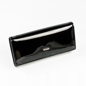 Matná dámská peněženka Alexie, černý lak