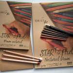 SM.LT Star Pad Brown Natur A5 125g 20 listů