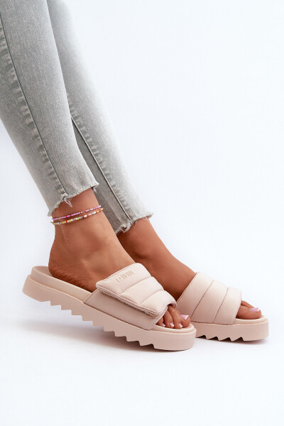 Dámské Žabky Na Platformě Big Star NN274773 Beige 36