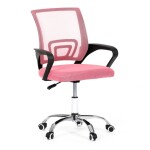 Dětská židle, houpací mechanismus, růžová síťovina, KA-L103 PINK