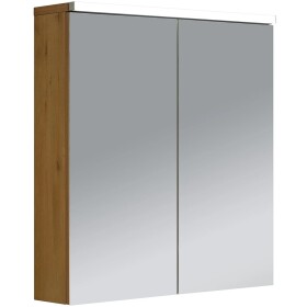 CERANO Koupelnová zrcadlová skříňka s LED osvětlením Avia - dub medový - 65x70x16,5 cm