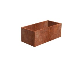 Cortenový květináč Line 1007, š. 60 × d. 120 × v. 50 cm