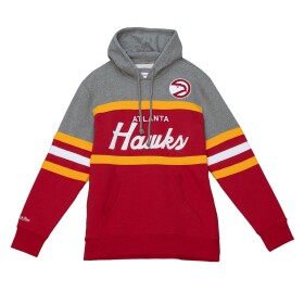 Mitchell & Ness Pánská mikina Atlanta Hawks NBA Head Coach Hardwood Classics Hoodie Velikost: L