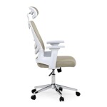 Kancelářská židle, houpací mechanismus, béžová síťovina, KA-K2031 BGE