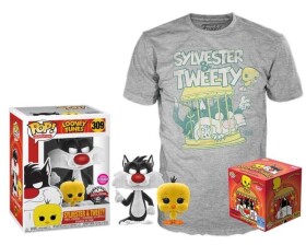 Funko POP &amp; Tee: Looney Tunes Sylvester and Tweety, velikost S (exkluzivní sada s tričkem)